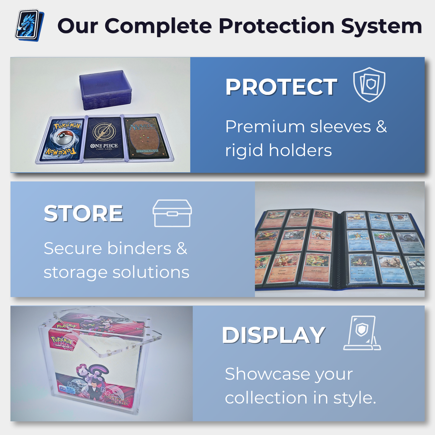 Trading Card Penny Sleeves – Clear Card Sleeves for Pokémon, MTG & One Piece (66×91mm)