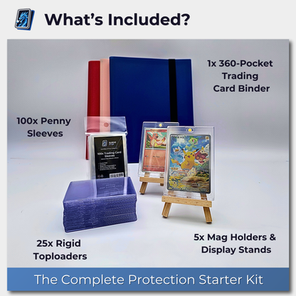 Trading Card Starter Kit – Protection, Storage & Display Bundle