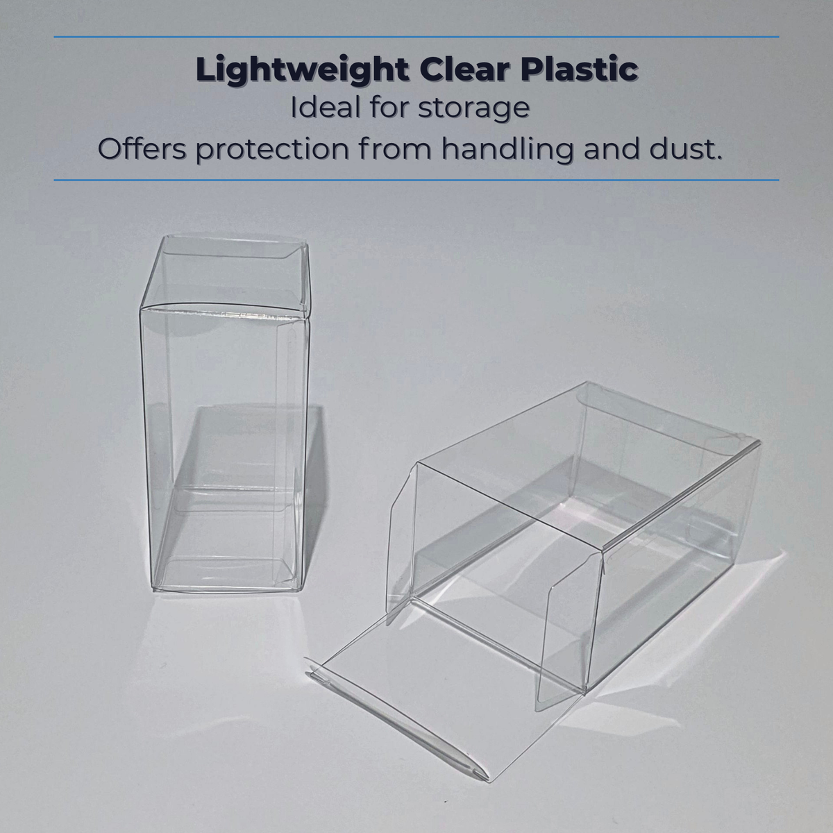 Pokémon Booster Bundle Protector – Clear Plastic Storage Case (1-3-5 Pack)