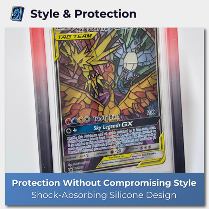 Graded Card Slab Protector For PSA - Silicone - Two-Tone - Pokémon TCG One Piece
