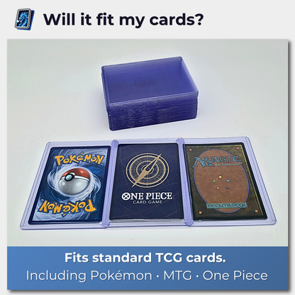 200x Top loaders + 200 FREE Penny Sleeves - Trading Card Sleeve 3”x4” Pokémon
