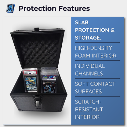 Graded Card Storage Case - Up to 46 Card Capacity | Fits PSA, ACE & CGC Slabs