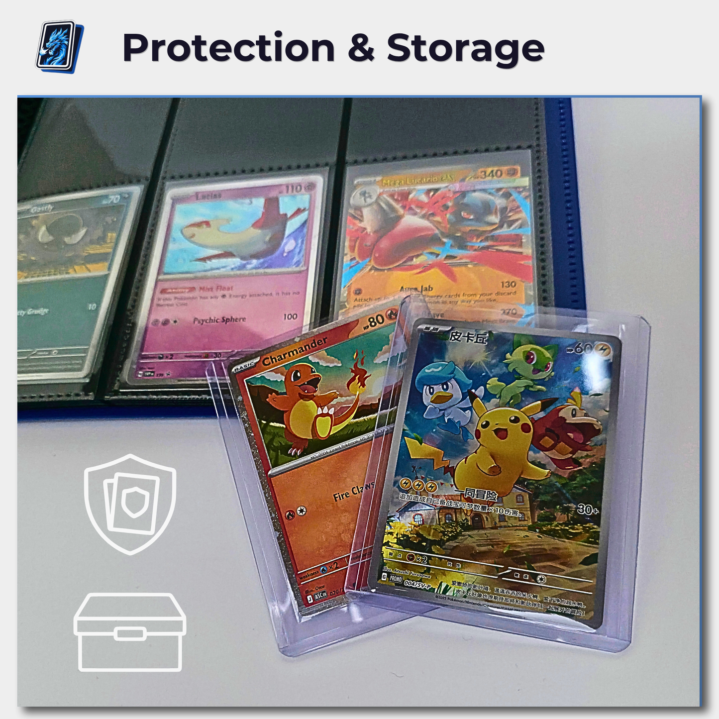 Pokemon Card Binder Sleeves Toploaders Protection Set Bundle UK - PROTECT BUNDLE