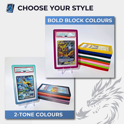 Graded Card Slab Protector For PSA - Silicone - Two-Tone - Pokémon TCG One Piece