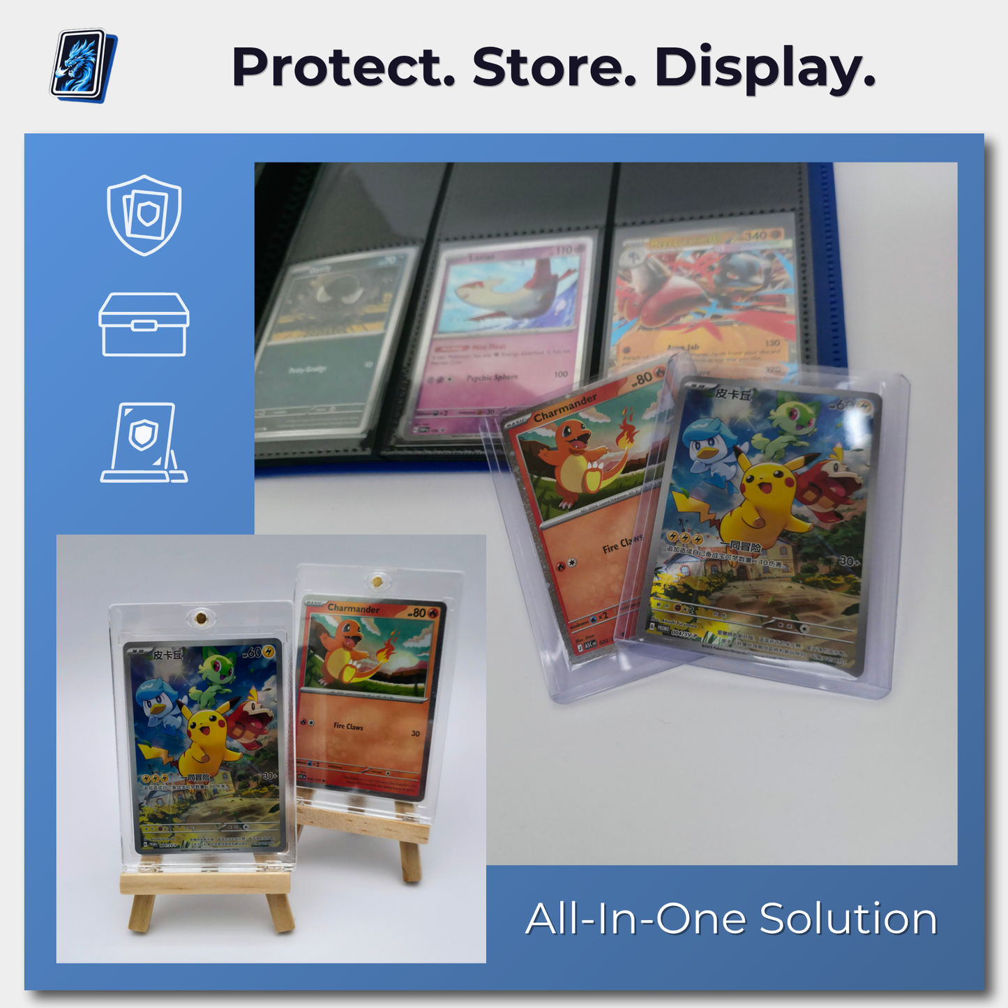 Trading Card Starter Kit – Protection, Storage & Display Bundle