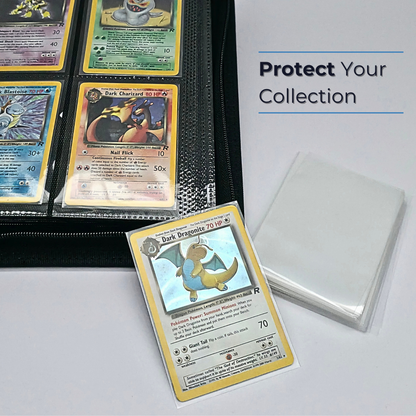 Trading Card Penny Sleeves – Clear Card Sleeves for Pokémon, MTG & One Piece (66×91mm)