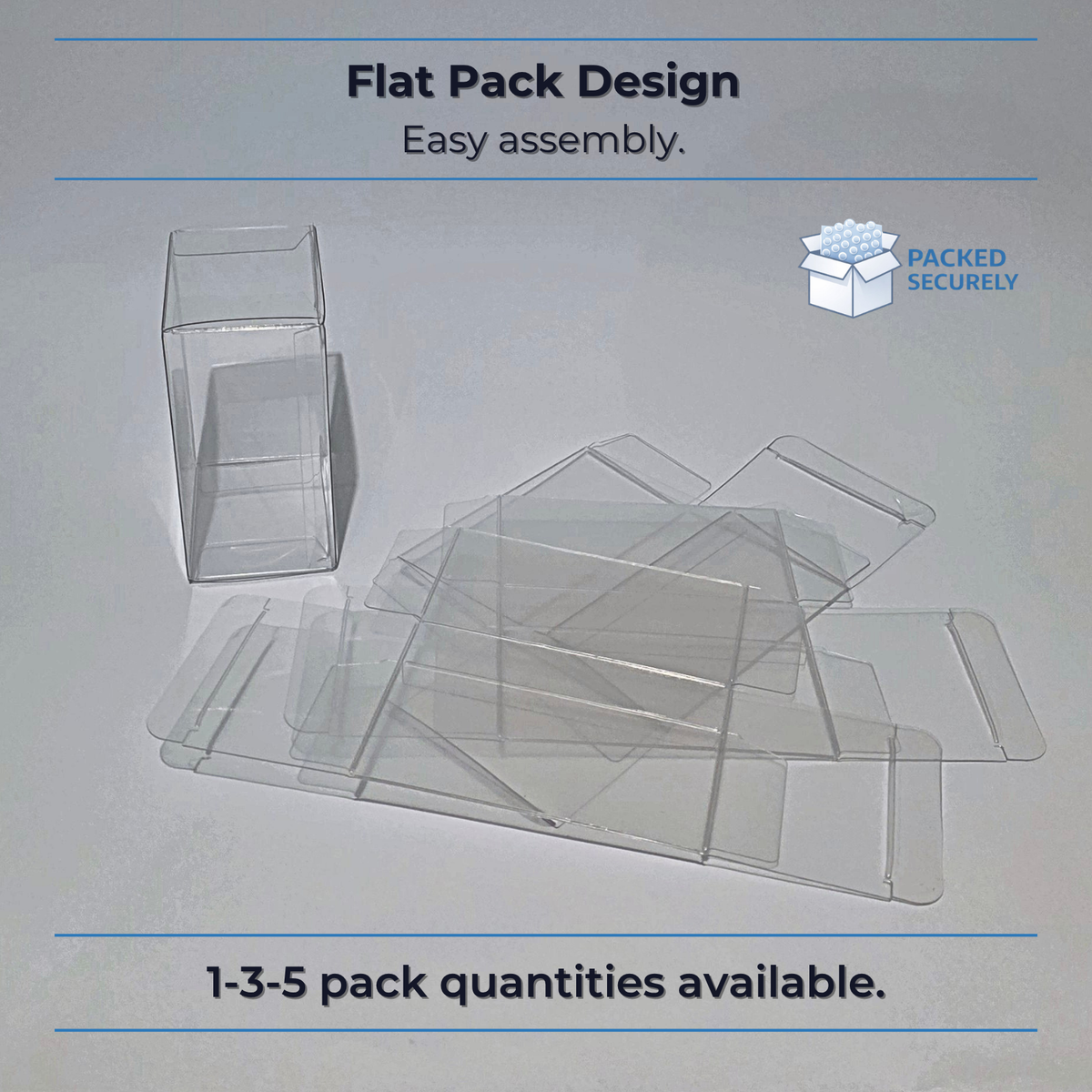 Pokémon Booster Bundle Protector – Clear Plastic Storage Case (1-3-5 Pack)