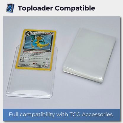 Trading Card Penny Sleeves – Clear Card Sleeves for Pokémon, MTG & One Piece (66×91mm)
