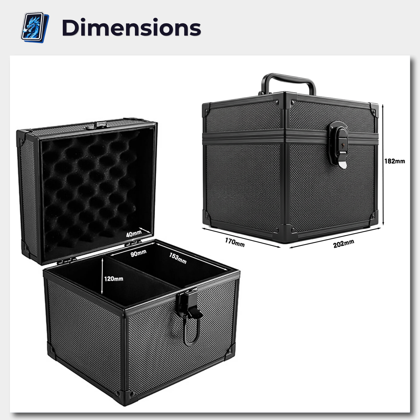 Graded Card Storage Case - Up to 46 Card Capacity | Fits PSA, ACE & CGC Slabs