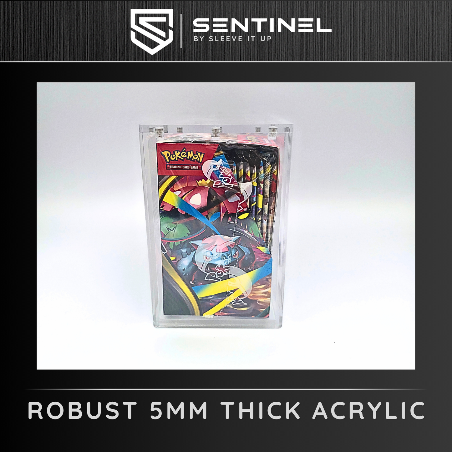 Pokémon Booster Box Acrylic Case – Premium Magnetic 5mm Display Protector