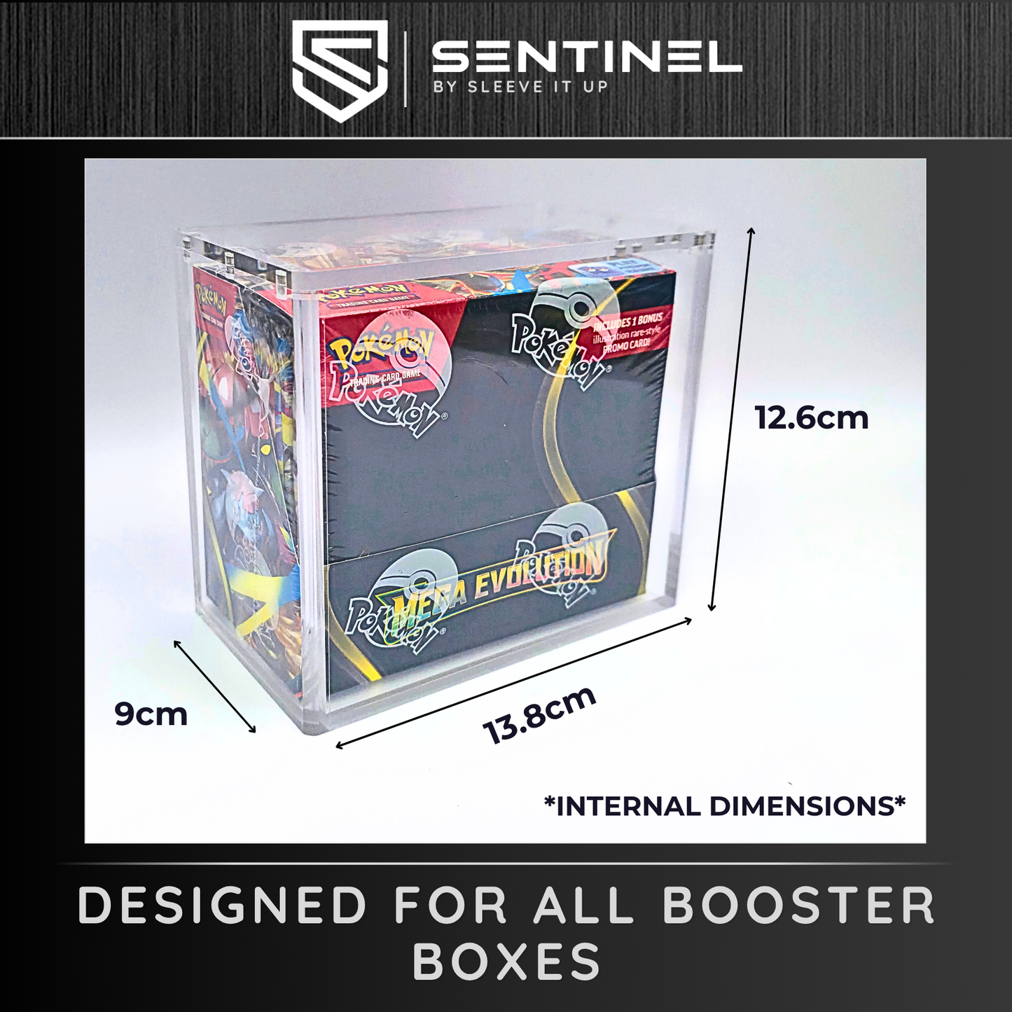 Pokémon Booster Box Acrylic Case – Premium Magnetic 5mm Display Protector