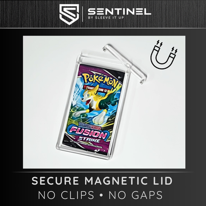 Trading Card Booster Pack Acrylic Display Case - Magnetic Lid - Pokemon TCG