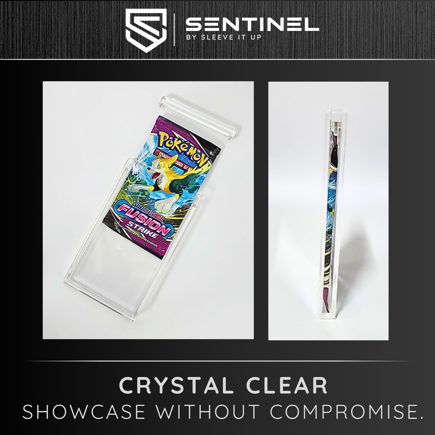 Trading Card Booster Pack Acrylic Display Case - Magnetic Lid - Pokemon TCG