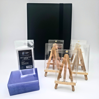 Trading Card Starter Kit – Protection, Storage & Display Bundle