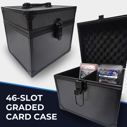 Graded Card Storage Case - Up to 46 Card Capacity | Fits PSA, ACE & CGC Slabs