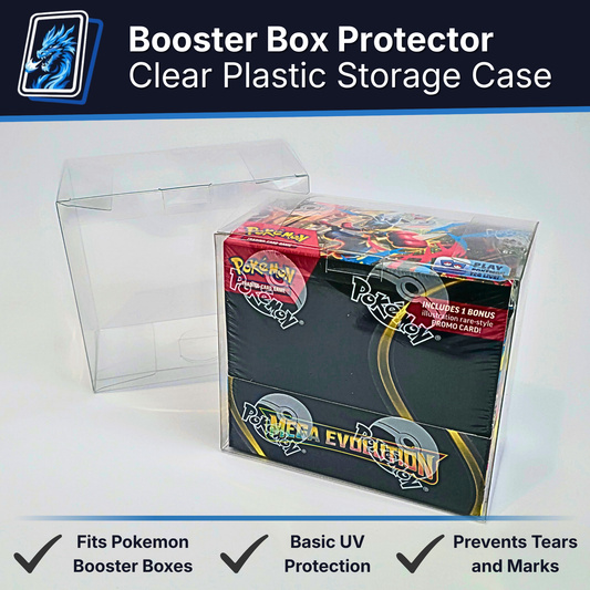 Pokemon Booster Box Plastic Case Protector - TCG Display Strong 0.5mm (1-20 Pack)