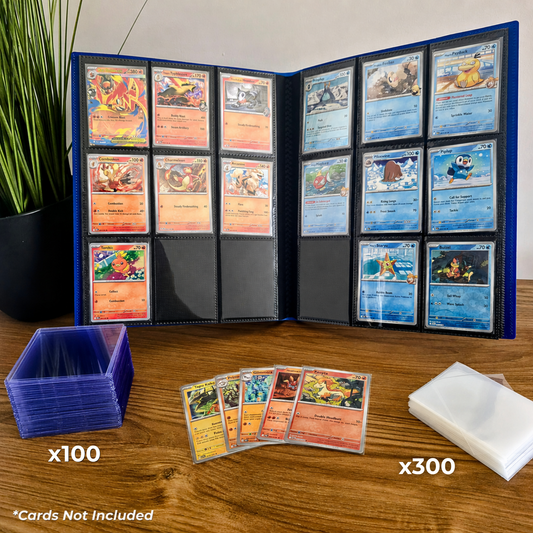 Pokemon Card Binder Sleeves Toploaders Protection Set Bundle UK - PROTECT BUNDLE