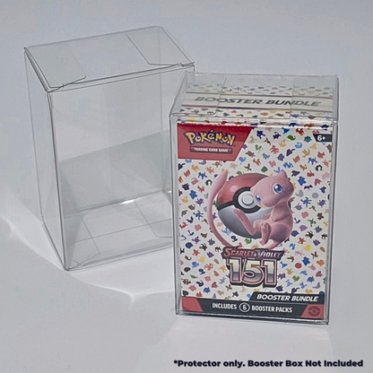 Pokémon Booster Bundle Protector – Clear Plastic Storage Case (1-3-5 Pack)