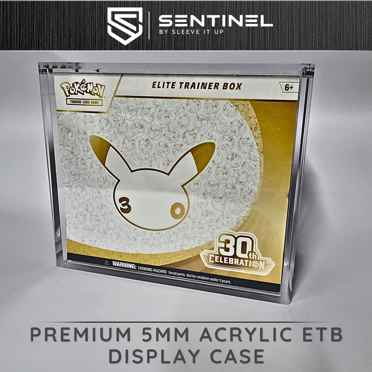 Pokémon Elite Trainer Box Acrylic Case – Premium Magnetic 5mm ETB Display Protector
