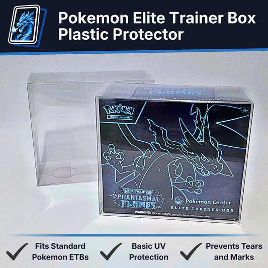 Elite Trainer Box Protector – Clear Plastic Storage Case for Pokémon ETBs (1, 3, 5, 10, 20-Pack)